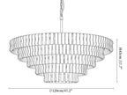 Ghiaccio Layered Glass Chandelier