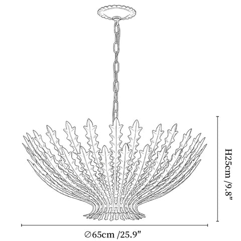 Gilded Acanthus Chandelier