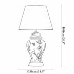Gilt Accented Ceramic Table Lamp