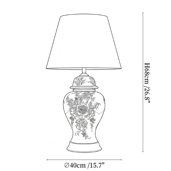 Gilt Accented Table Lamp