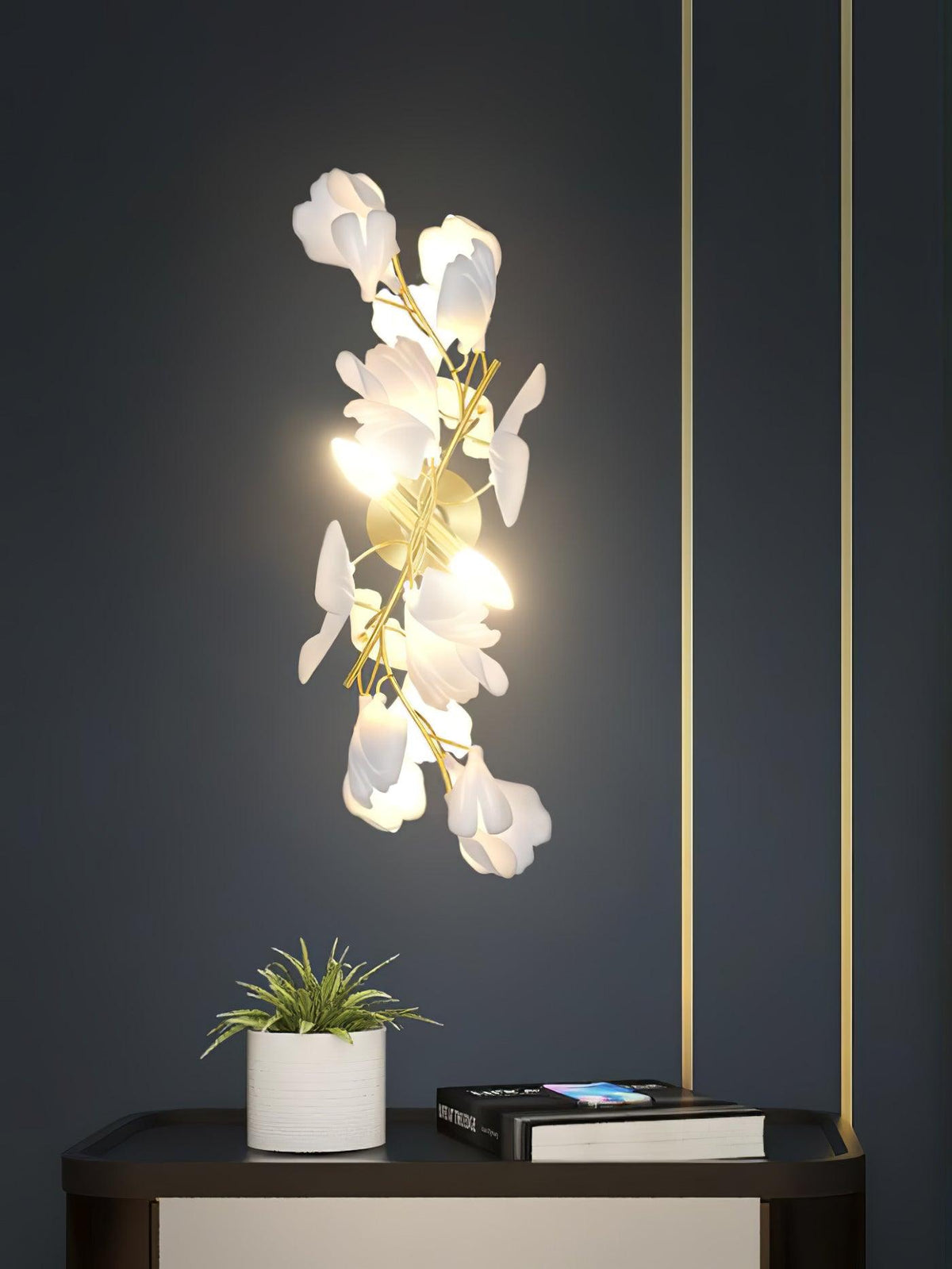 Gingko Flowers Plug - in Wall Lamp
