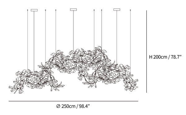Gingko Chandelier C