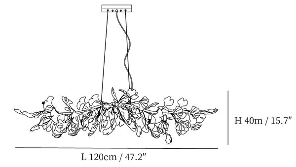 Gingko Cascade Chandelier