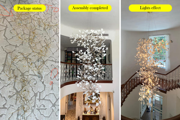 Gingko Vortex Chandelier