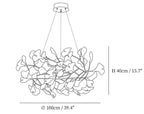 Gingko Bough Round Chandelier