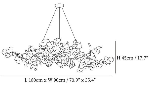 Gingko Bough Chandelier