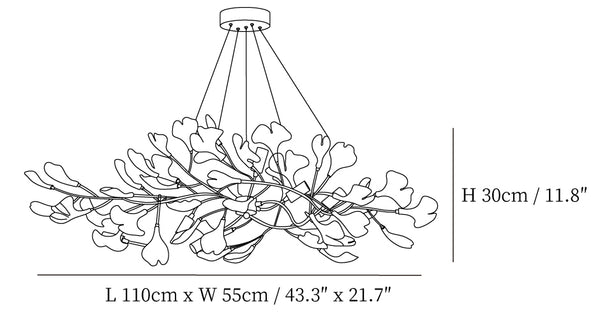Gingko Bough Chandelier