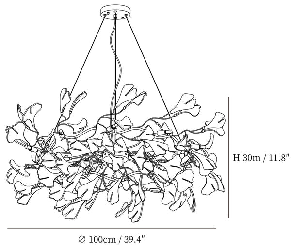 Gingko Ring Chandelier