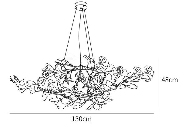 Gingko Cluster Chandelier