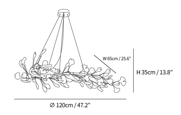 Gingko Garland Chandelier
