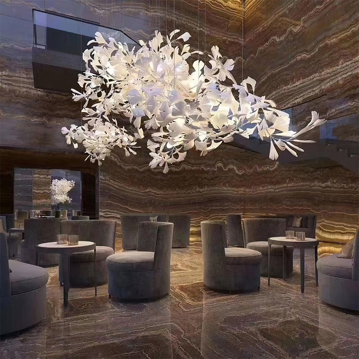 Gingko Chandelier B