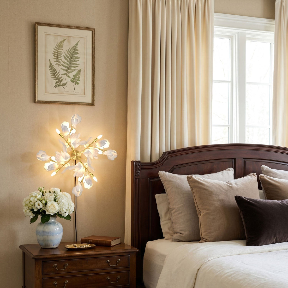 Gingko Flowers Plug - in Wall Lamp