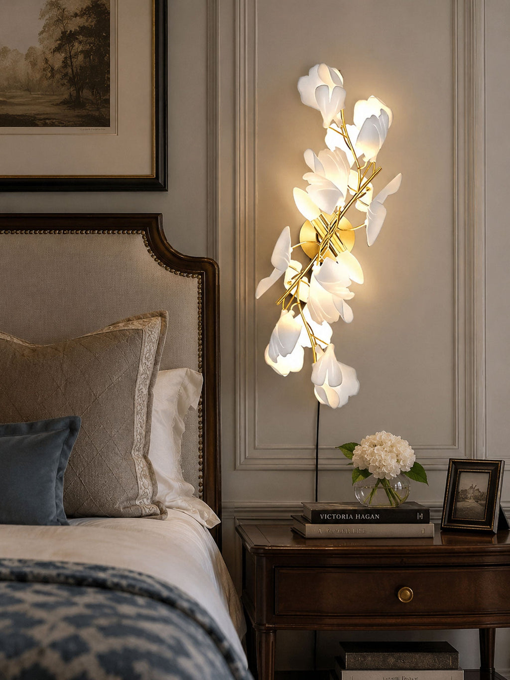 Gingko Flowers Plug - in Wall Lamp