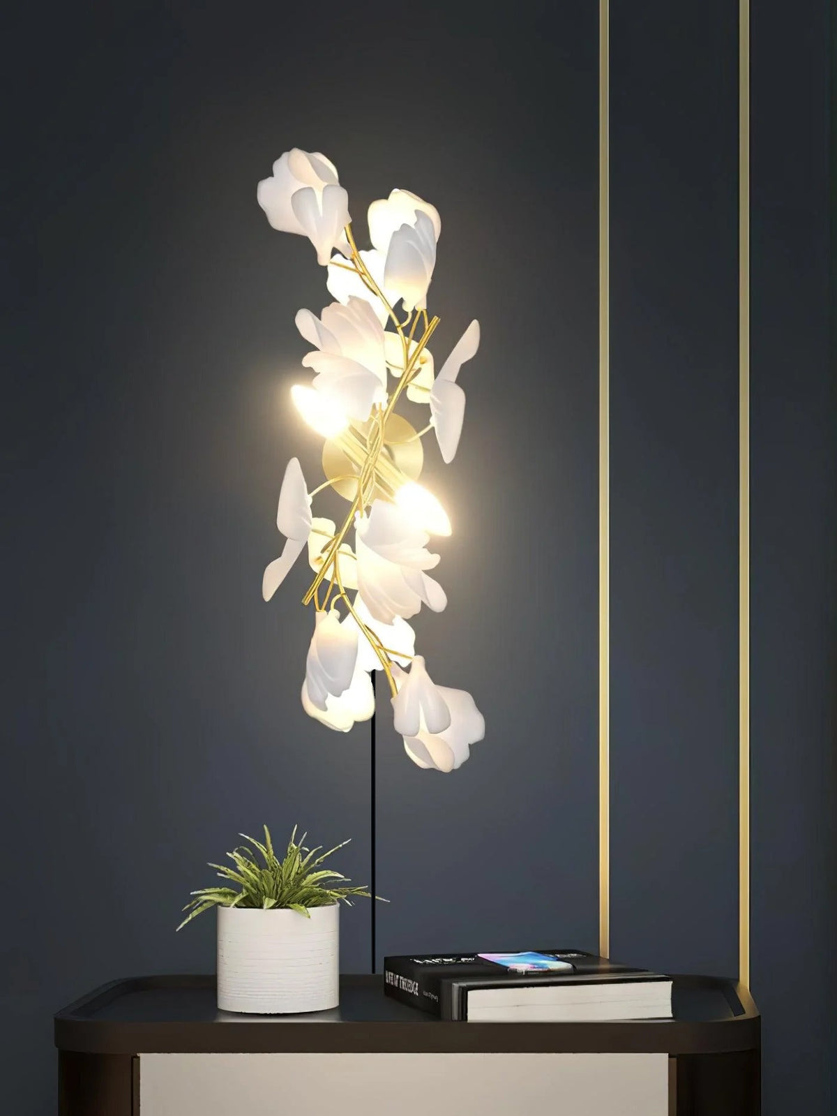 Gingko Flowers Plug - in Wall Lamp