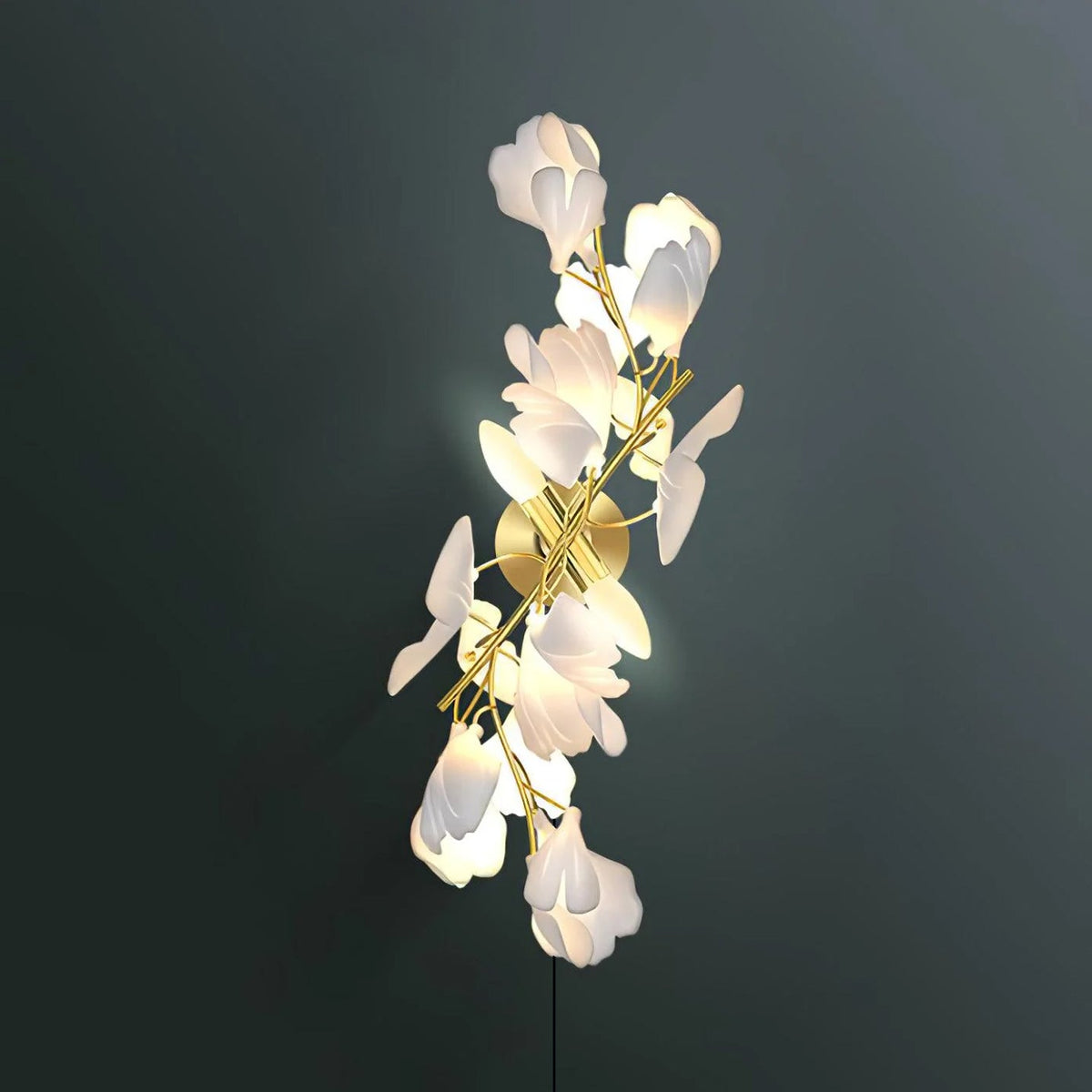 Gingko Flowers Plug - in Wall Lamp