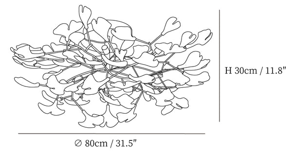Gingko Flush Ceiling Lamp