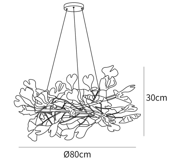 Gingko Halo Chandelier