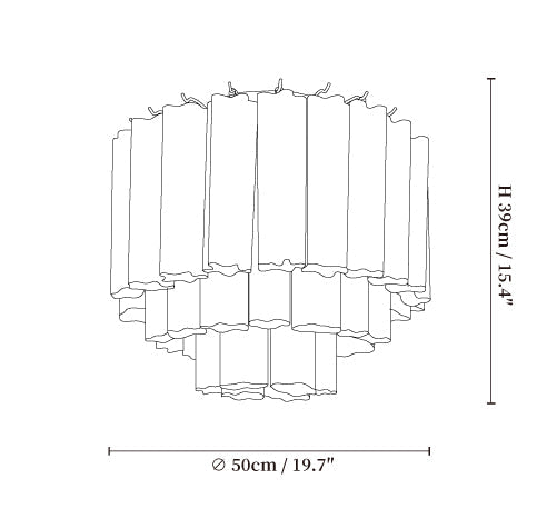 Glacia Glass Ceiling Lamp