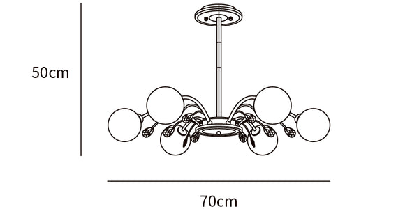Glamorous Glass Raindrop Chandeliers