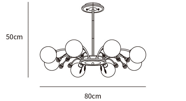 Glamorous Glass Raindrop Chandeliers