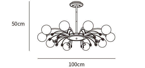 Glamorous Glass Raindrop Chandeliers