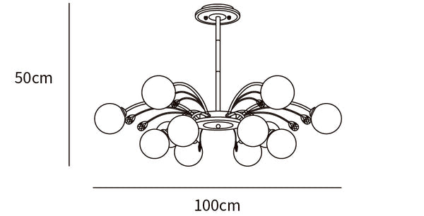 Glamorous Glass Raindrop Chandeliers