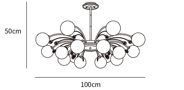 Glamorous Glass Raindrop Chandeliers