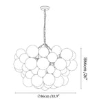 Glass Ball Bubble Chandelier