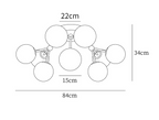 Glass Balls Cluster Ceiling Lamp