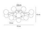Glass Balls Cluster Ceiling Lamp