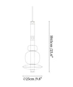 Glass Bead Linear Pendant Light