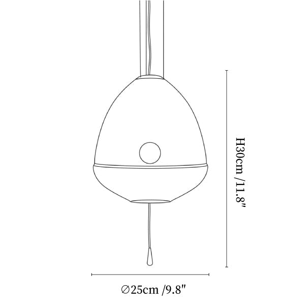 Glass Capsule Pendant Light