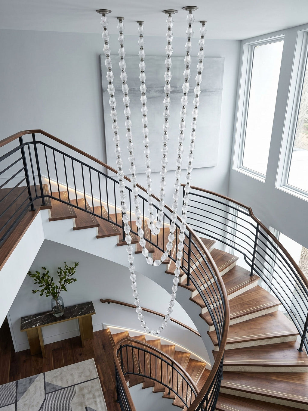 Rivière Glass Chain Chandelier
