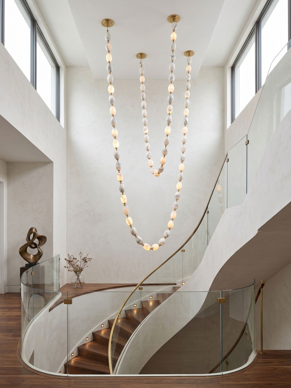 Rivière Glass Chain Chandelier