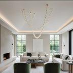 Glass Chain Chandelier