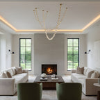 Glass Chain Chandelier