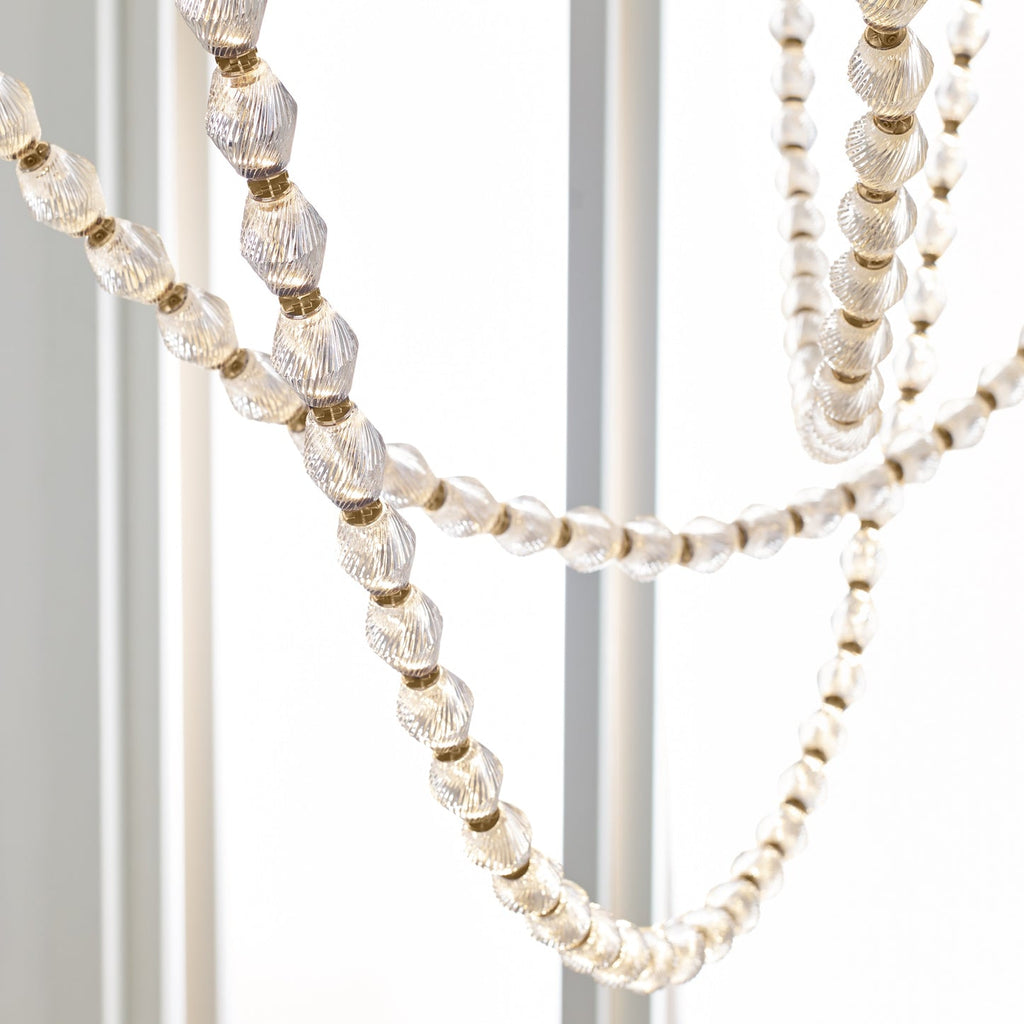 Glass Chain Chandelier