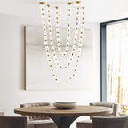 Glass Chain Chandelier