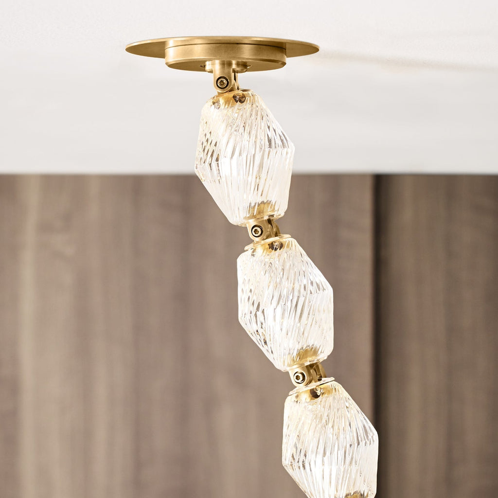Glass Chain Chandelier