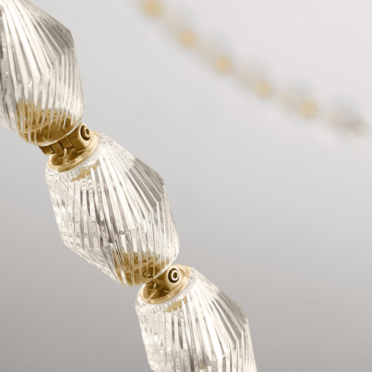 Glass Chain Chandelier