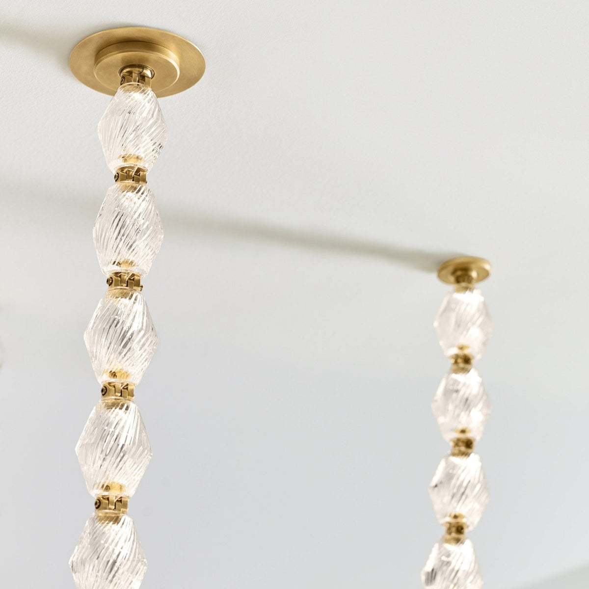 Glass Chain Chandelier