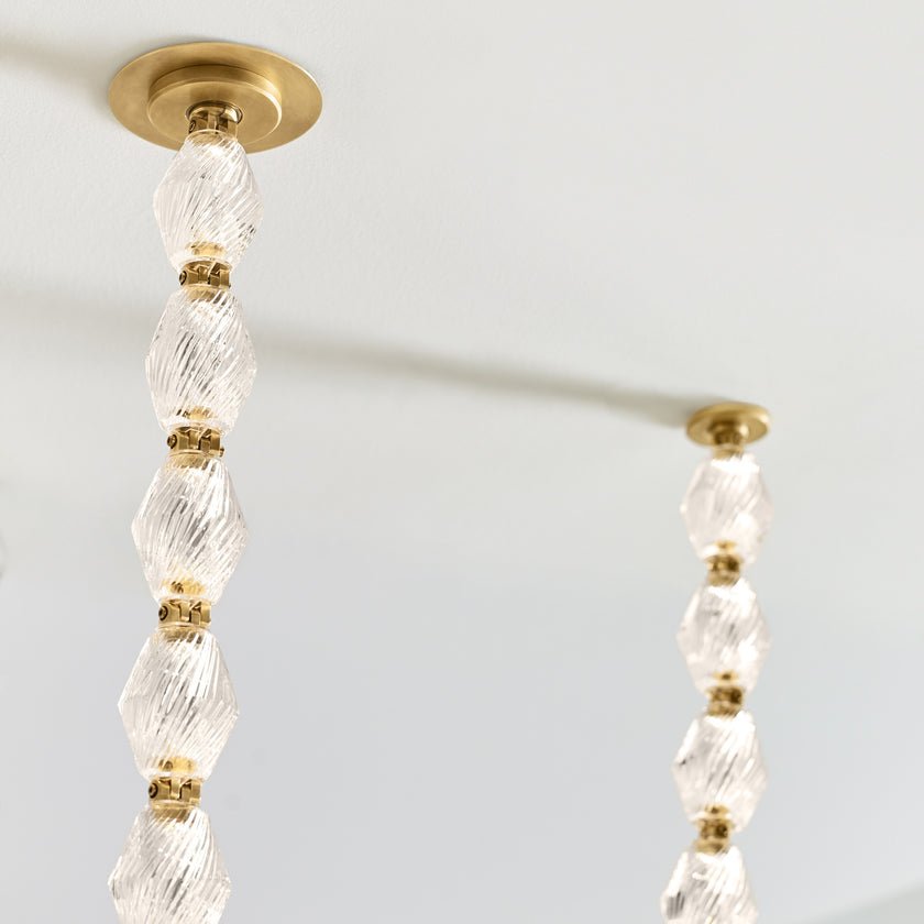 Glass Chain Chandelier