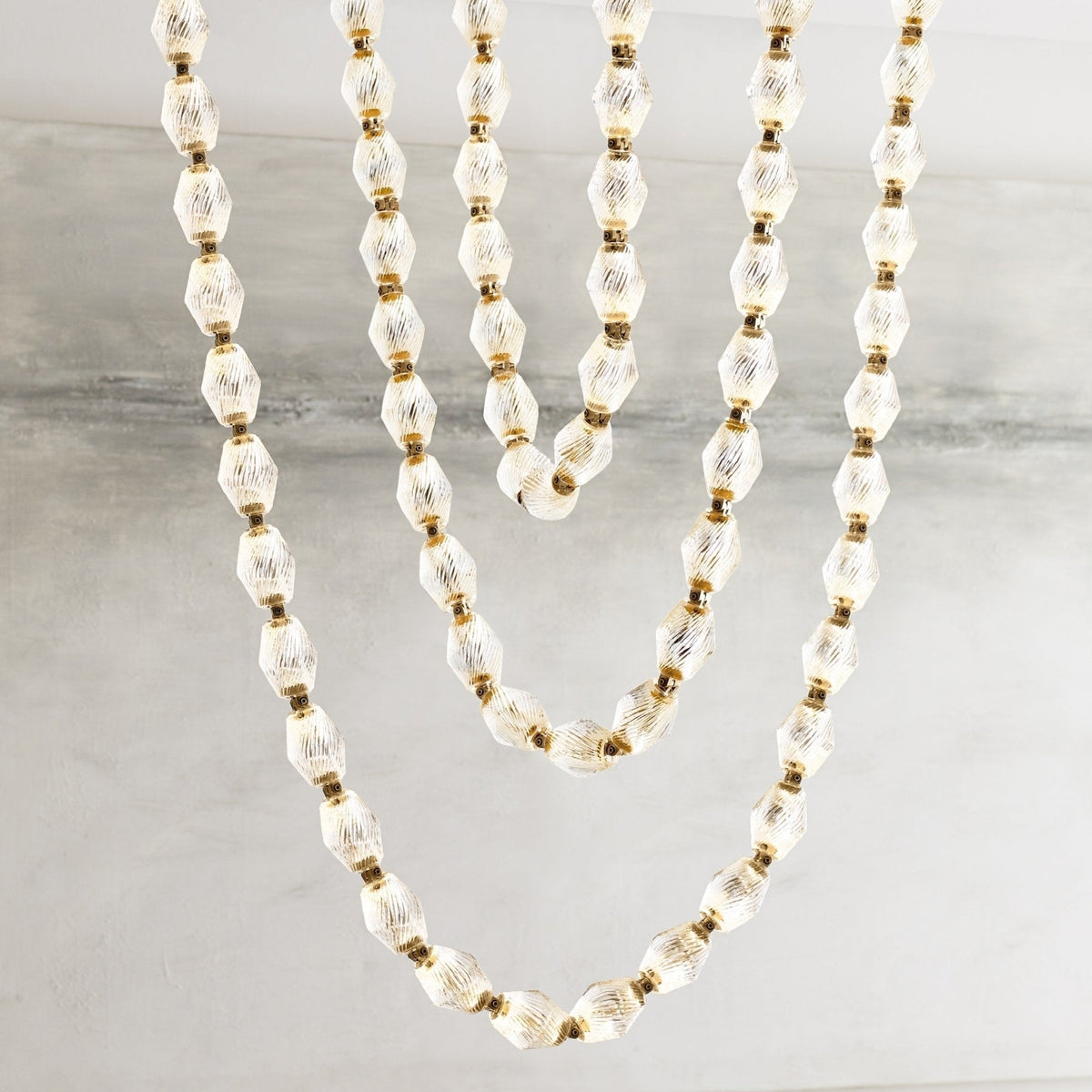 Glass Chain Chandelier