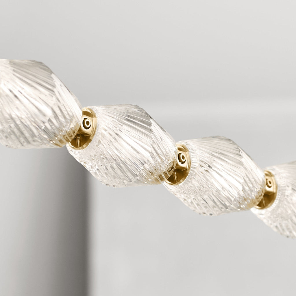 Glass Chain Chandelier