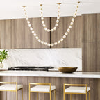 Glass Chain Chandelier