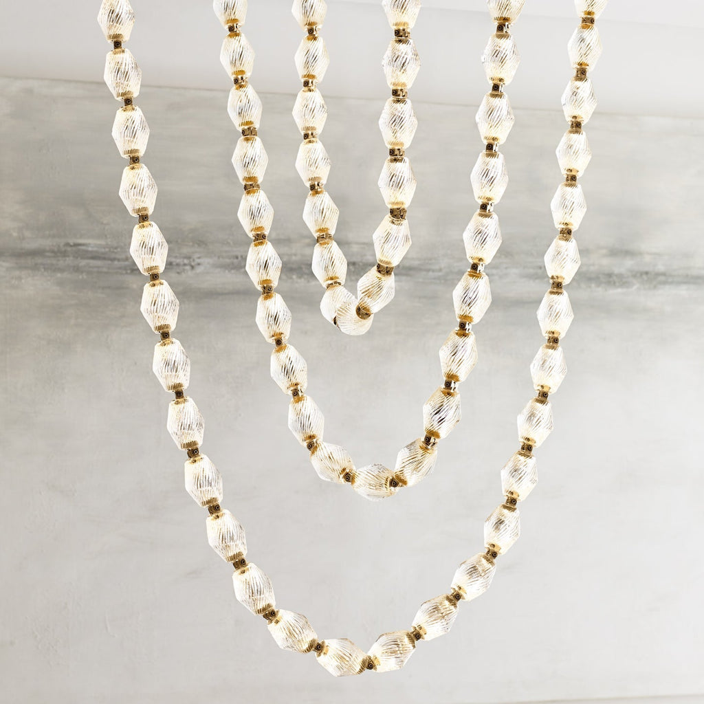 Glass Chain Chandelier