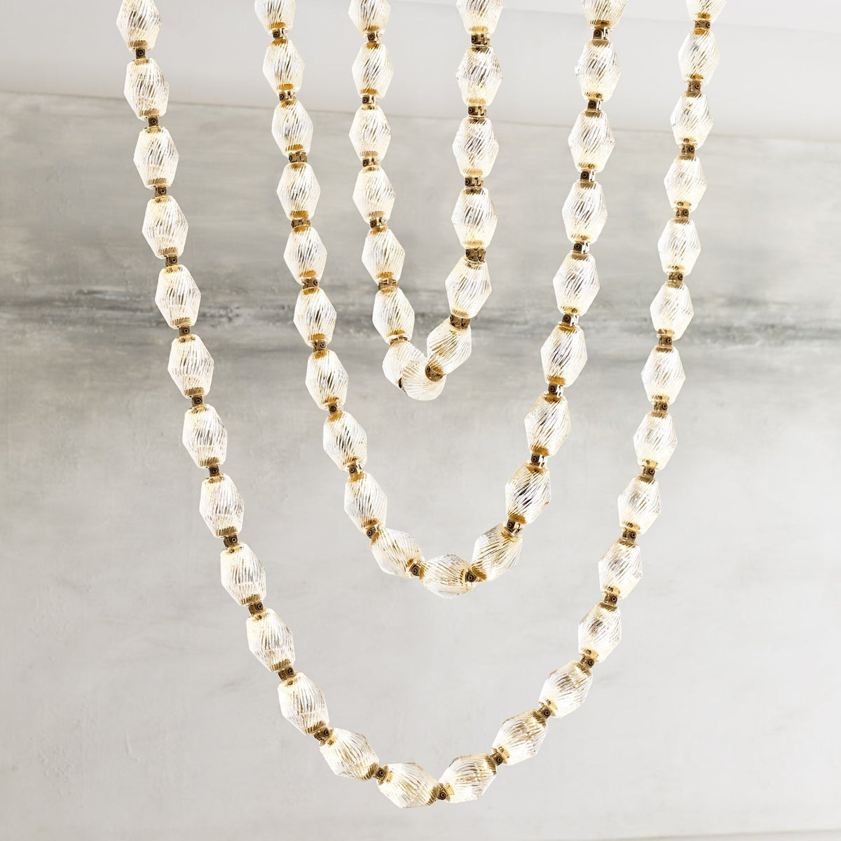 Glass Chain Chandelier