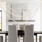 Glass Chain Chandelier