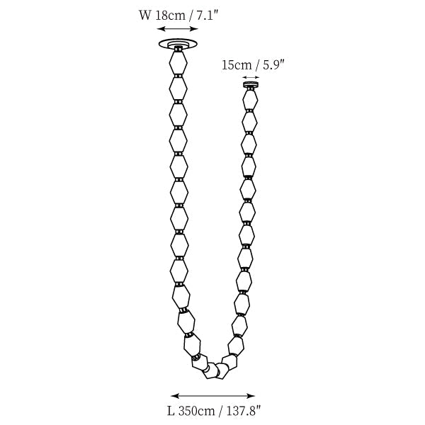 Riviere Chain Chandelier