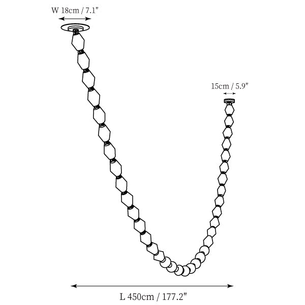 Riviere Chain Chandelier